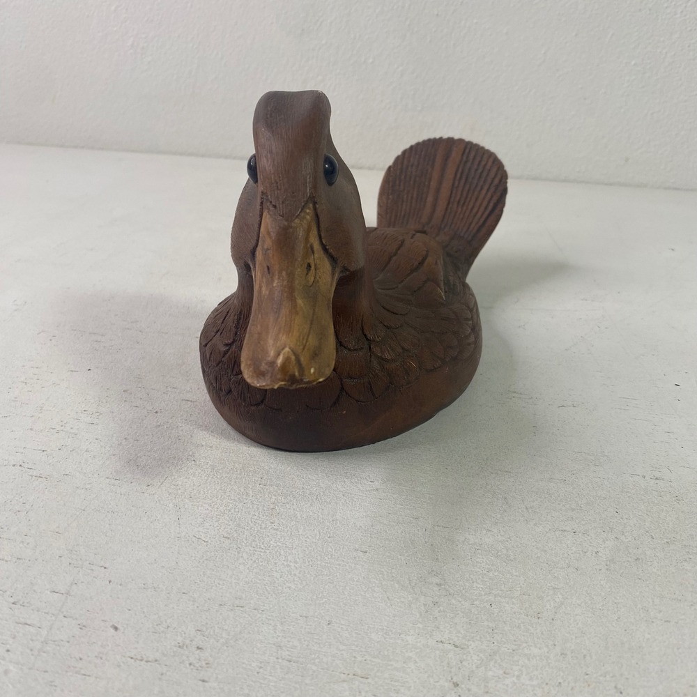 Vintage 1983 Ruddy Duck Decoy Sculpture Dr J.C. Huber Handcrafted Collectible - Picture 2 of 9